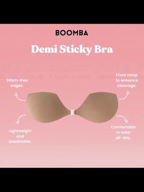 NIB boomba sticky bra B cup
